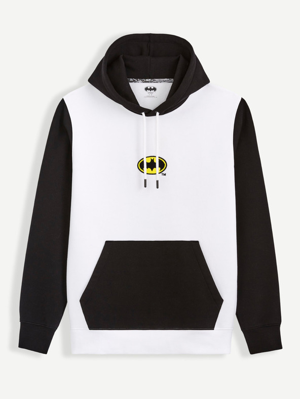 Celio Schwarz-weißes Celio Batman Herren-Sweatshirt