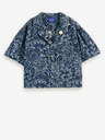 Scotch & Soda Dunkelblaues geblümtes Damen-Shirt von Scotch & Soda