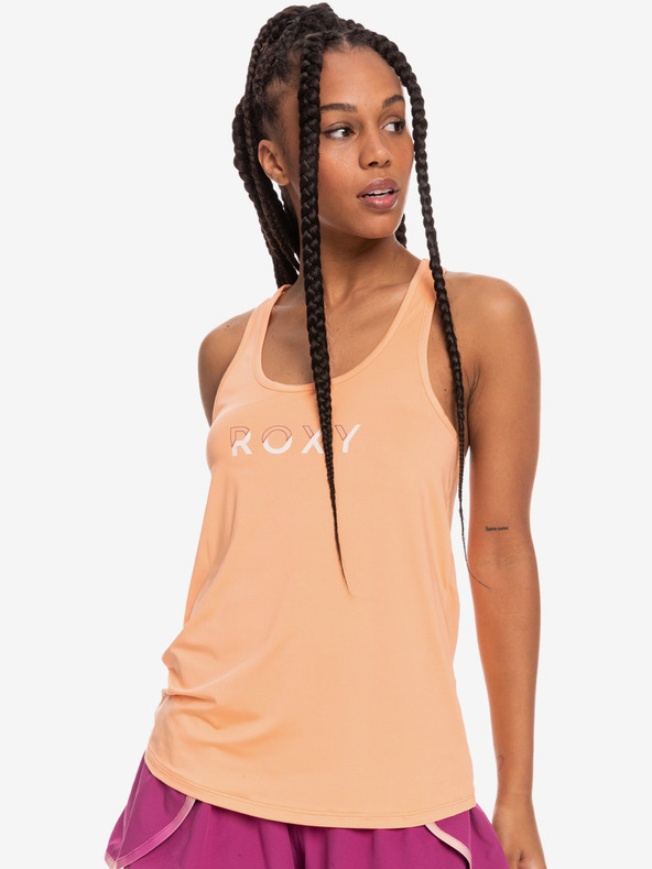 Roxy Aprikosenfarbenes Roxy Rock Non Stop Damen Tank-Top