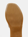 Pieces Braun gemusterte Lederslipper Pieces Anilla