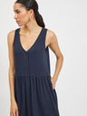 Vila Dunkelblaues Kleid mit Knöpfen VILA Anika