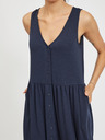 Vila Dunkelblaues Kleid mit Knöpfen VILA Anika