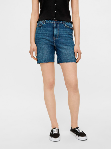 Pieces Blaue Jeansshorts Pieces Lisa