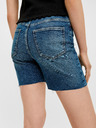 Pieces Blaue Jeansshorts Pieces Lisa