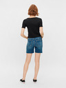 Pieces Blaue Jeansshorts Pieces Lisa
