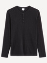 Celio Schwarz gestromtes Herren-T-Shirt Celio Behenley