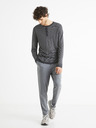 Celio Dunkelgrauer gestreifter Herrenpullover von Celio Bestripe
