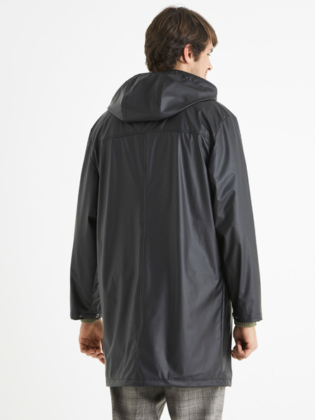 Celio Schwarzer Herren-Kapuzenparka Celio
