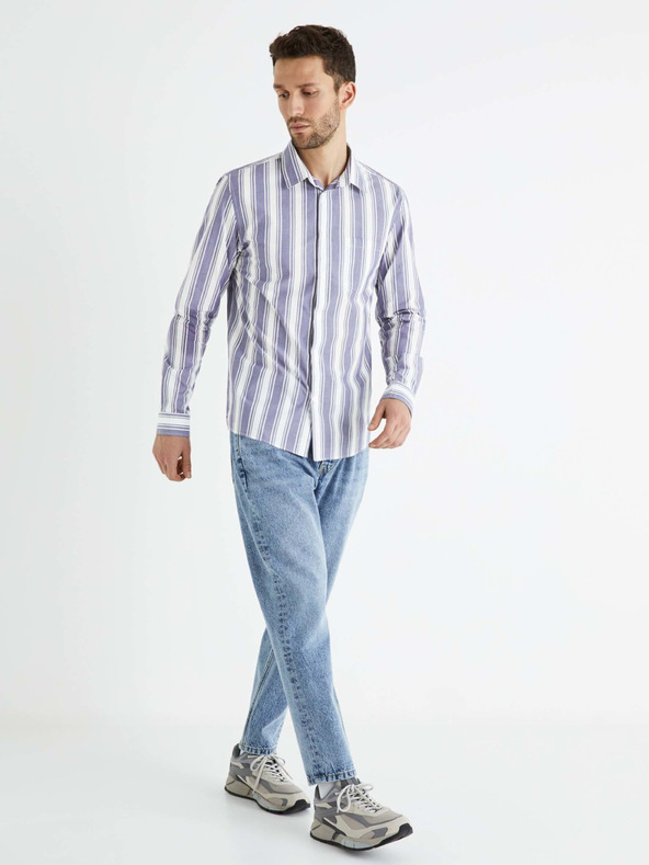 Celio Baumwollhemd Bastripes Celio