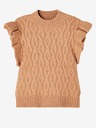 name it Beige Mädchenweste mit dekorativen Ärmeln name it Ramat