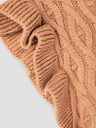 name it Beige Mädchenweste mit dekorativen Ärmeln name it Ramat
