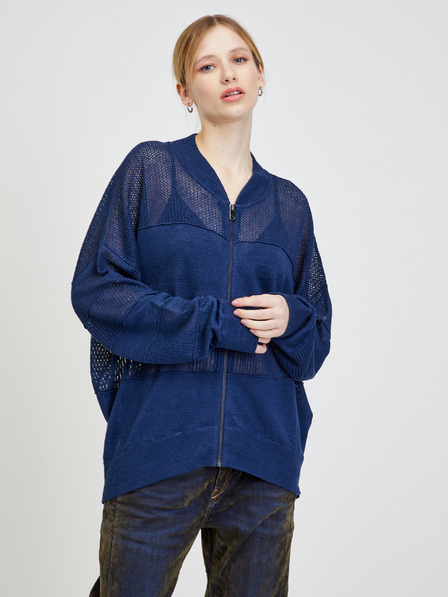 Diesel Dunkelblaues Diesel Alexa Damen Leinen-Sweatshirt