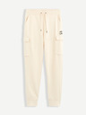 Celio Cremefarbene Herren Sweatpants mit Taschen Celio Boslap