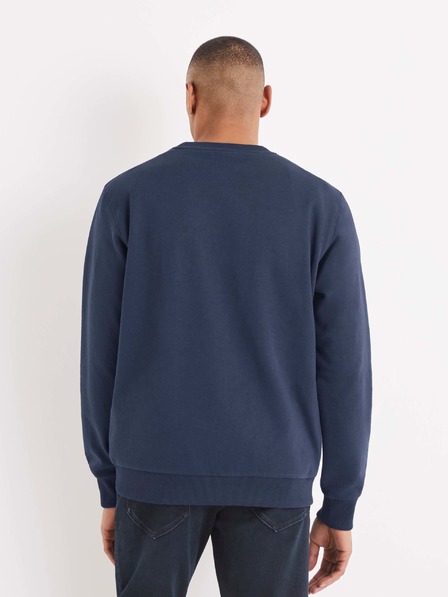 Celio Dunkelblaues Herren-Sweatshirt mit Druck Celio Beprice