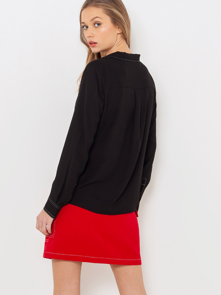 CAMAIEU Roter Rock mit Taschen CAMAIEU