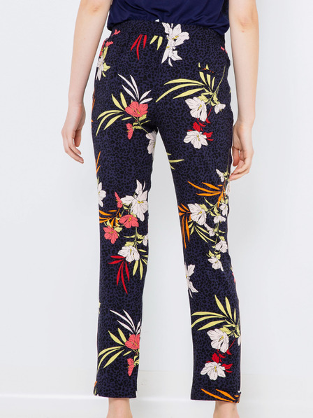 CAMAIEU Dunkelblaue geblümte Hose CAMAIEU