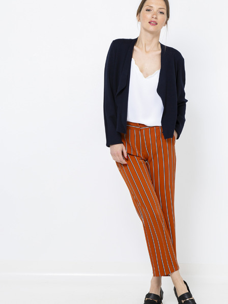 CAMAIEU Orange gestreifte Hose CAMAIEU
