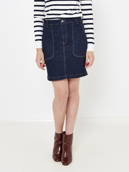 CAMAIEU Dunkelblauer Denim-Rock CAMAIEU