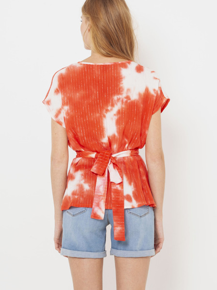 CAMAIEU Rote Batik-Bluse CAMAIEU
