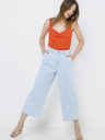 CAMAIEU Orangefarbenes geripptes Tank-Top CAMAIEU