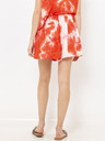 CAMAIEU Weiße und rote Batikshorts CAMAIEU