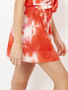 CAMAIEU Weiße und rote Batikshorts CAMAIEU