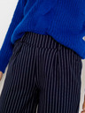 CAMAIEU Dunkelblau gestreifte Hose mit weitem Bein CAMAIEU