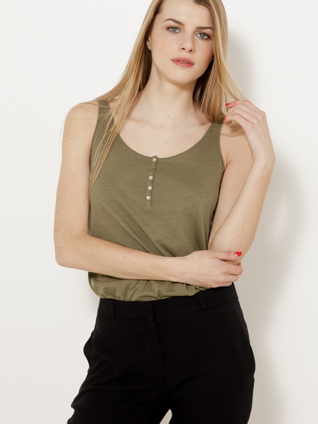 CAMAIEU Khakifarbenes Tanktop CAMAIEU