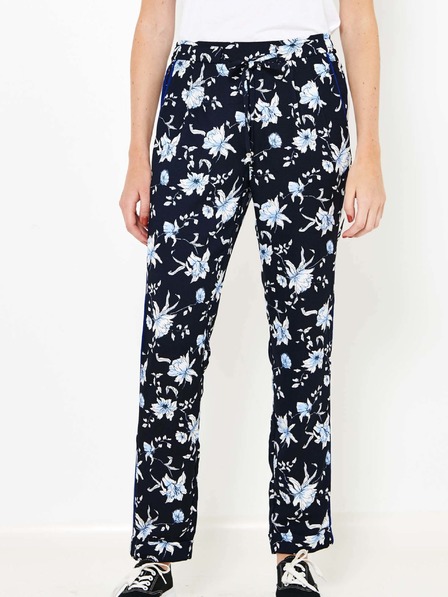 CAMAIEU Dunkelblaue geblümte Hose CAMAIEU