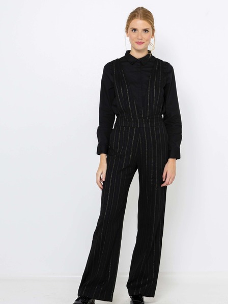 CAMAIEU Schwarz gestreifter Jumpsuit CAMAIEU
