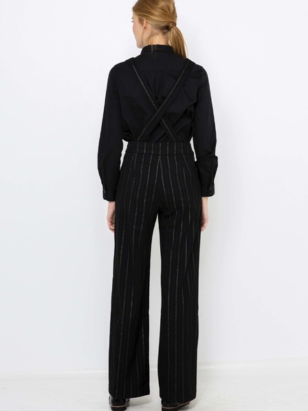CAMAIEU Schwarz gestreifter Jumpsuit CAMAIEU