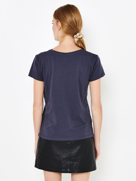 CAMAIEU Dunkelblau bedrucktes T-Shirt CAMAIEU