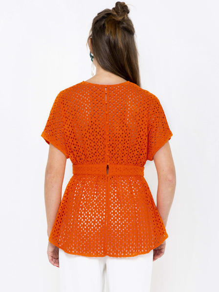 CAMAIEU Orangefarbene Bluse CAMAIEU