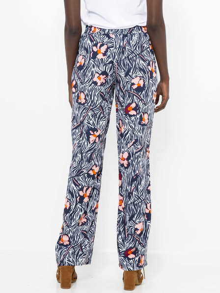 CAMAIEU Dunkelblaue geblümte Hose CAMAIEU