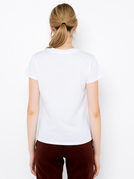 CAMAIEU Weißes T-Shirt mit Druck CAMAIEU