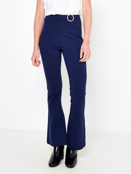 CAMAIEU Dunkelblaue hoch taillierte Bootcut-Hose CAMAIEU
