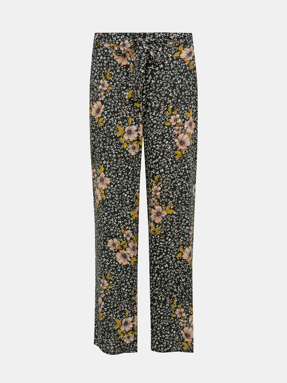 ONLY Schwarze geblümte Hose ONLY Nova