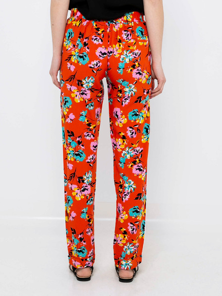 CAMAIEU Orange geblümte Hose CAMAIEU