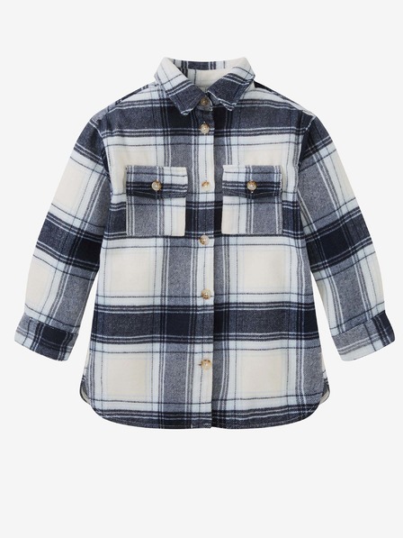 Tom Tailor Tom Tailor weiß-blau kariertes Hemd für Mädchen leichte Jacke