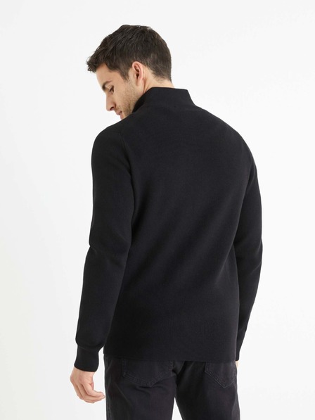 Celio Schwarze Herren Strickjacke Celio Beauzip