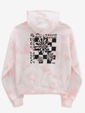 Vans Rosa und cremefarbener gemusterter Kapuzenpullover für Frauen VANS