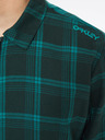 Oakley Grünes, leicht kariertes Herrenhemd Jacke Oakley