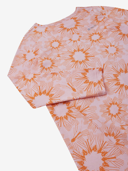 Reima Reima Itikaton hellrosa gemustertes kurzes Kleid für Mädchen