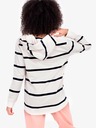 Brakeburn Blau-weiß gestreifter Damen-Kapuzenpullover Brakeburn