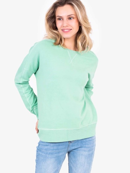 Brakeburn Hellgrünes Basic-Sweatshirt für Damen Brakeburn