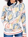 Brakeburn Cremefarbener gemusterter Damen-Kapuzenpullover Brakeburn