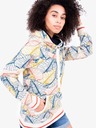 Brakeburn Cremefarbener gemusterter Damen-Kapuzenpullover Brakeburn