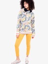 Brakeburn Cremefarbener gemusterter Damen-Kapuzenpullover Brakeburn