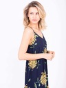 Brakeburn Dunkelblau gemustertes Damen Maxikleid Brakeburn