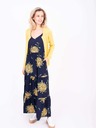 Brakeburn Dunkelblau gemustertes Damen Maxikleid Brakeburn